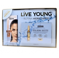 Isdin Pack Live Young Fusion Water Spf50 + Isdin Hyaluronic Booster Serum 5 Ampollas